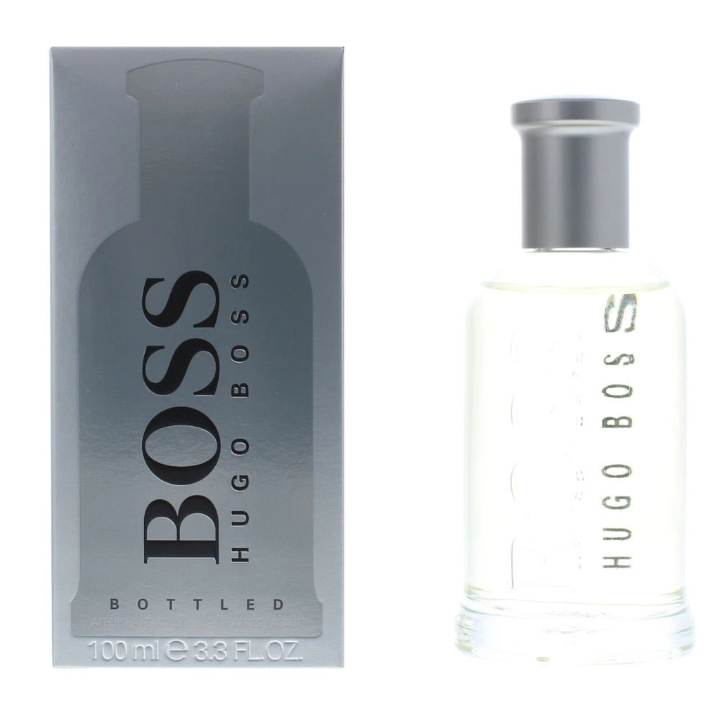 Hugo Boss Mens - Bottled Aftershave Lotion 100ml Splash For Him - Apple - One Size